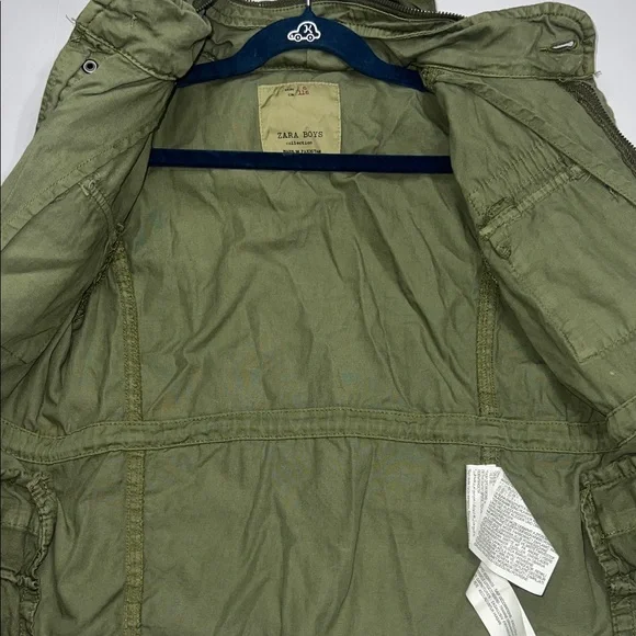 Zara Boys Aviator Olive Green Jacket - Picture 10 of 10